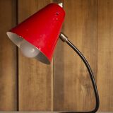Small red table lamp, 1950's