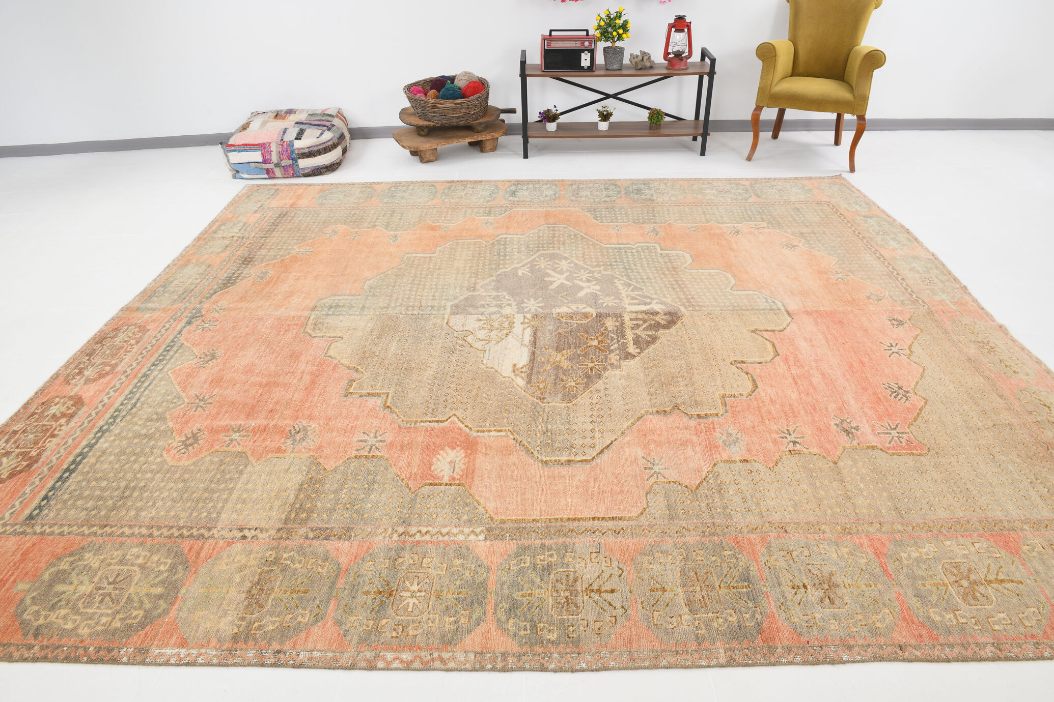 Oversize oushak rug 361x322cm