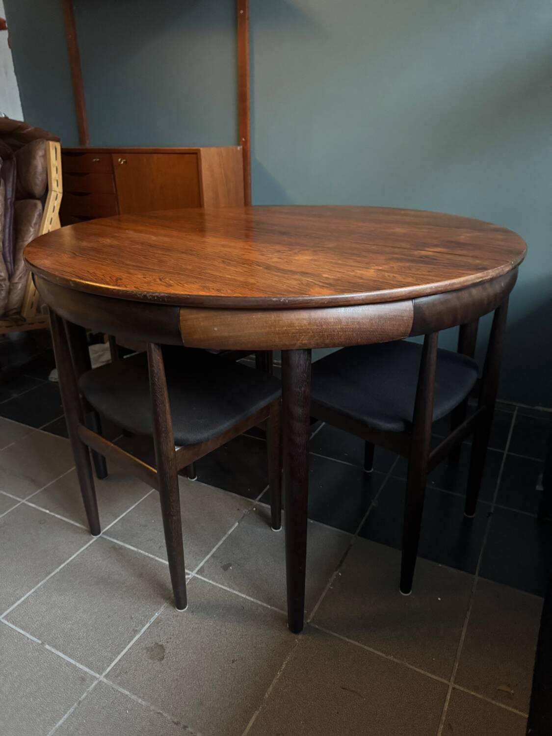 Roundette dining set by Hans Olsen, Denmark 1960s