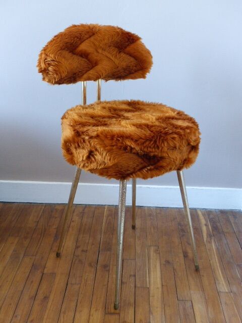 Pelfran orange brown chair in the 1960s