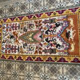 Duo of old oriental wool rugs