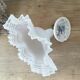 Tulip wall lamp glass collar and porcelain base
