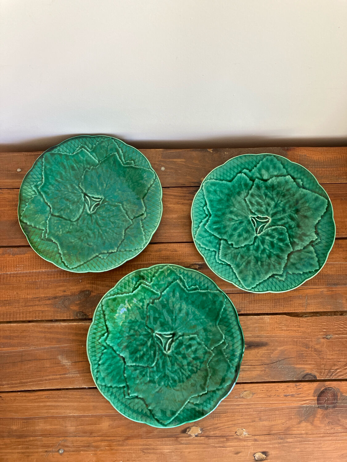 3 slushie dessert plates