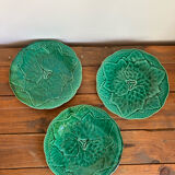 3 slushie dessert plates