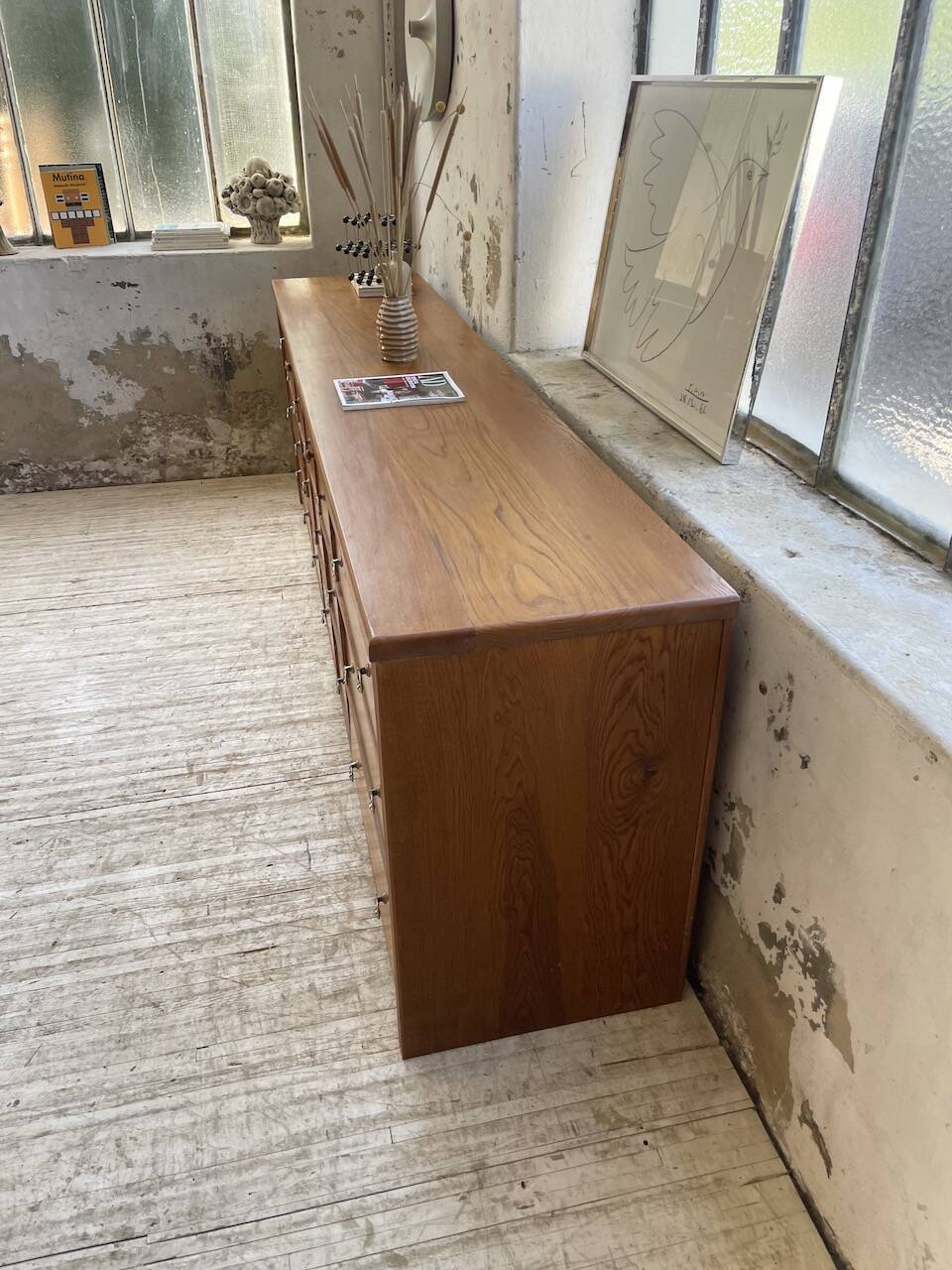 XXL golden oak craft furniture from the 50s