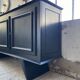 60s brutalist black sideboard