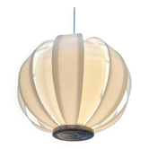 Mid-century space age lamellaire moon pendant lamp from the 1960s.
