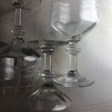 Verres à liqueur ciselés