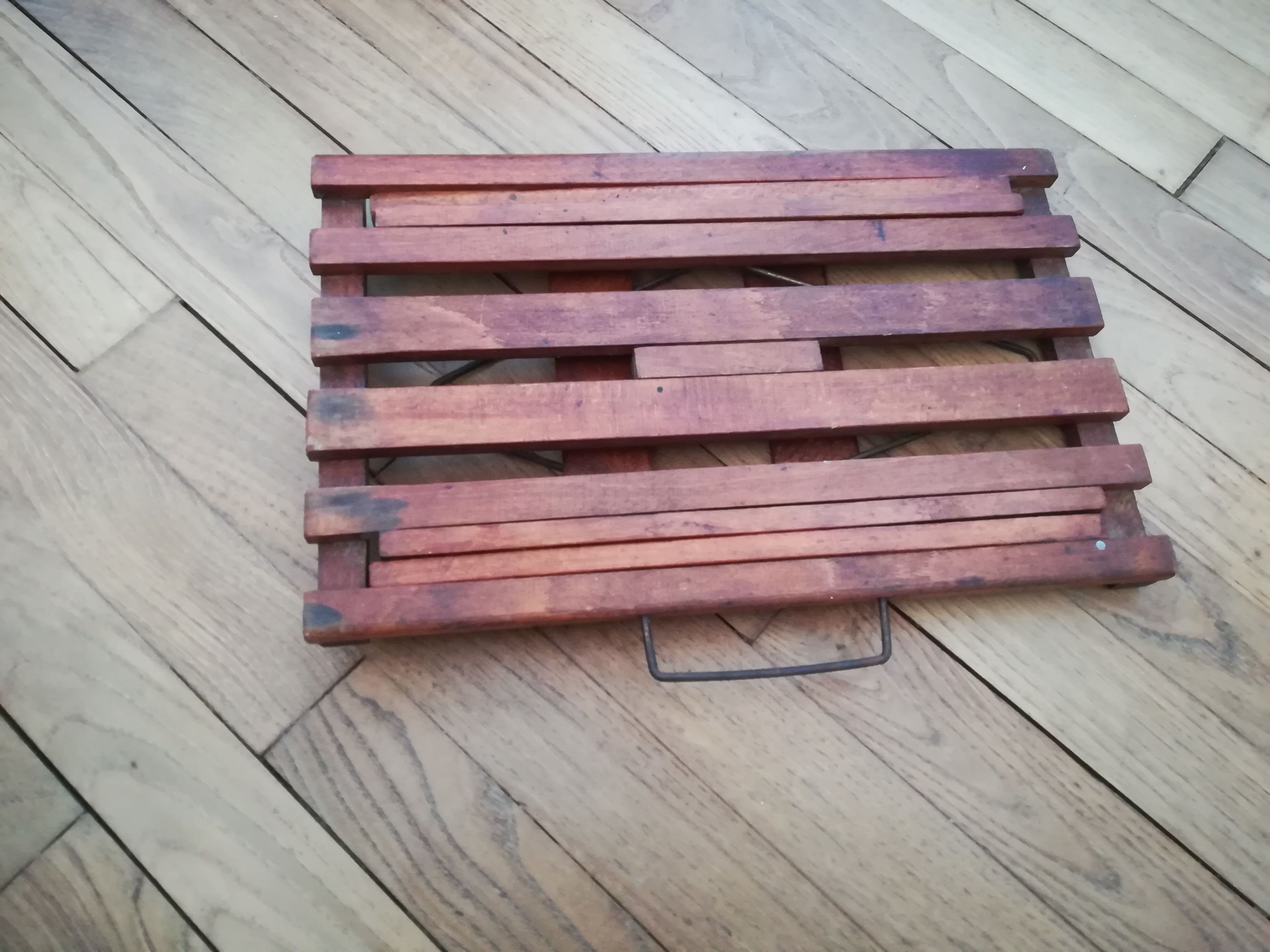 Wooden fisherman's bench