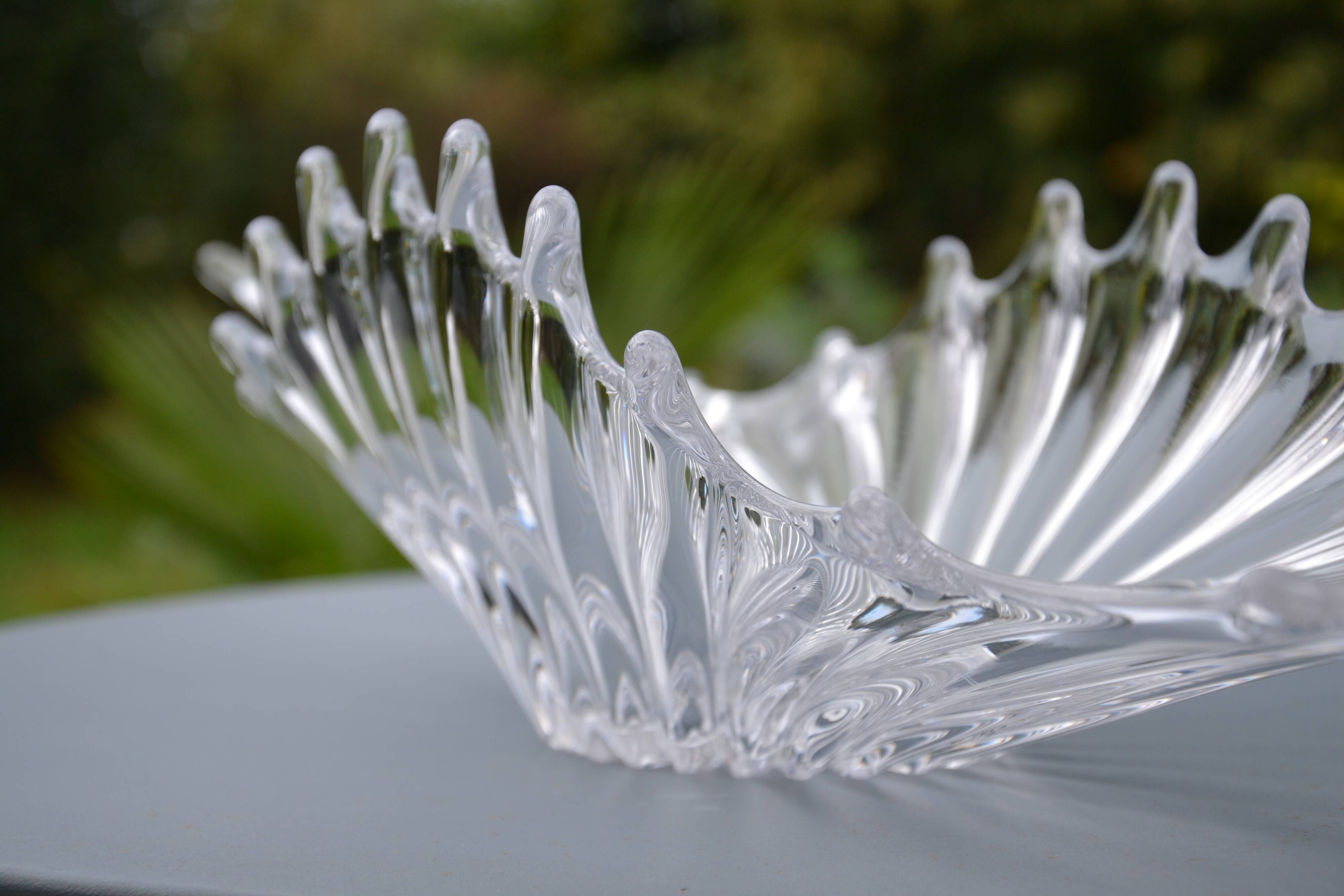 Centre de table, coupe en cristal