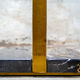 Brass, marble and leather lamp designed by Trussardi Atelier Anni 2000 For the theatre restaurant in