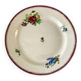 round dish Villeroy & Boch La Louvière Belgian manufacture in Iron Earth early twentieth century