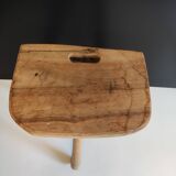Raw wood stool