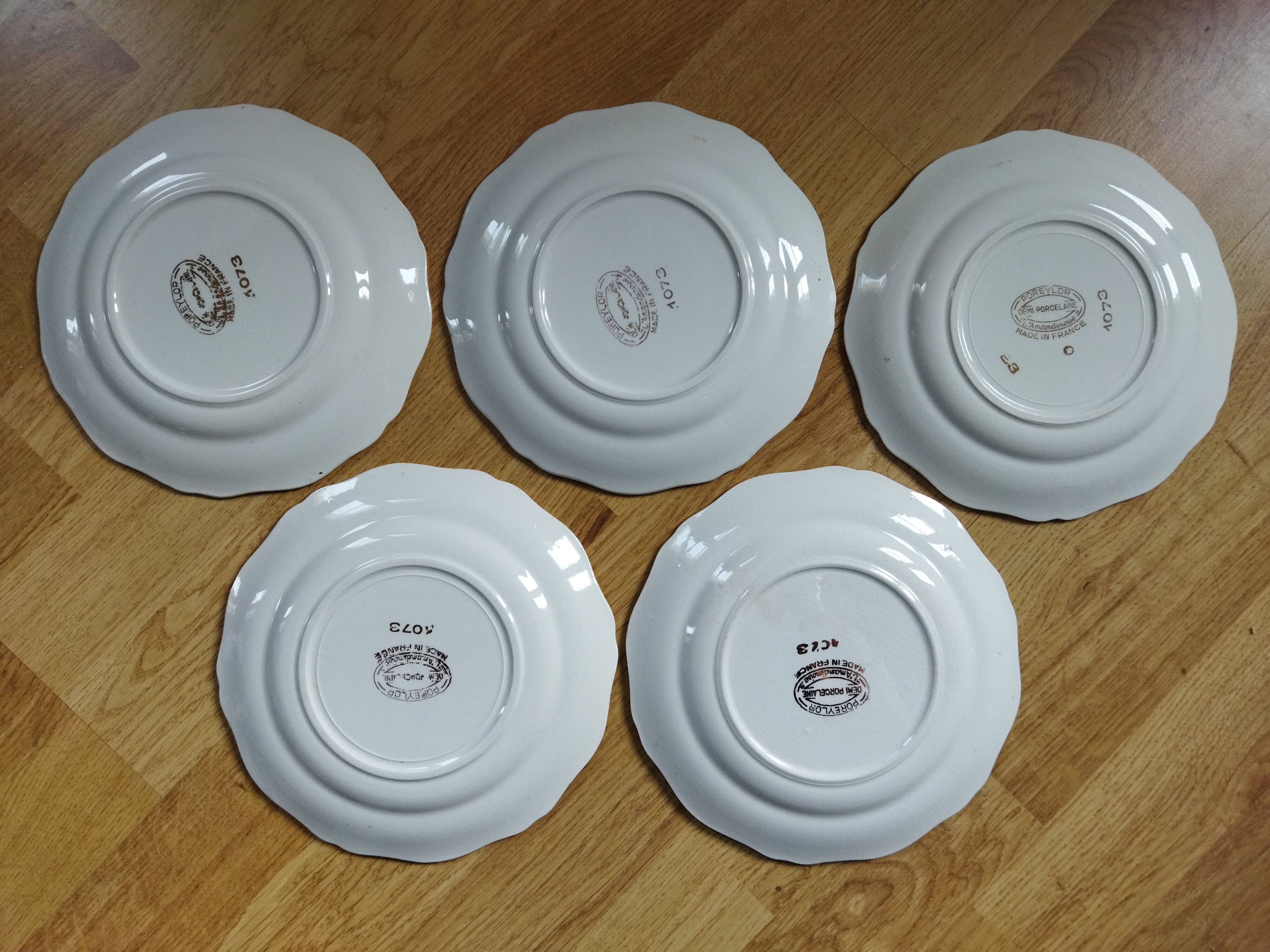 5 dessert plates L'Amandinoise