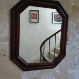 Antique octagonal mirror