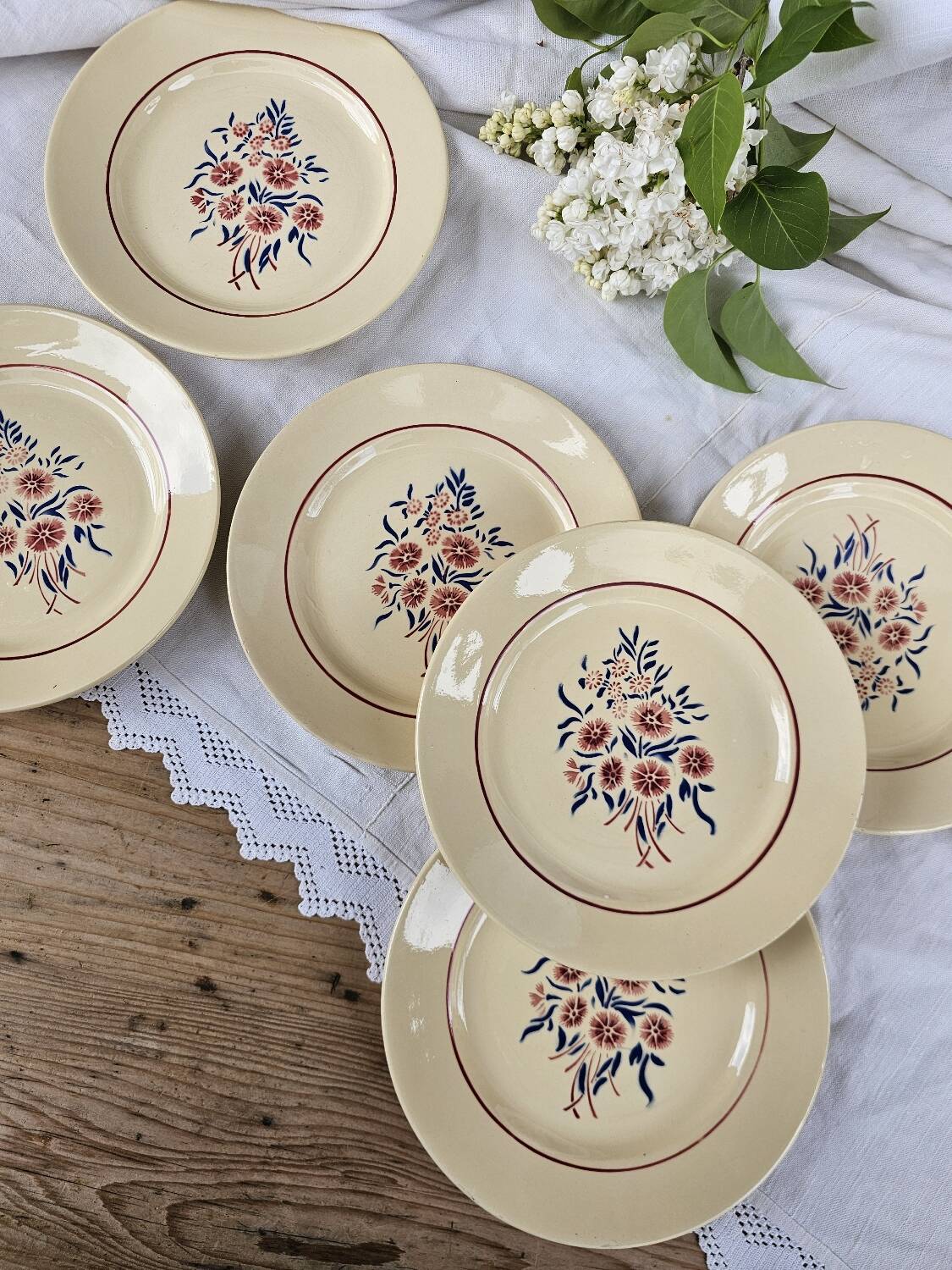 Dessert plates Francine Badonviller