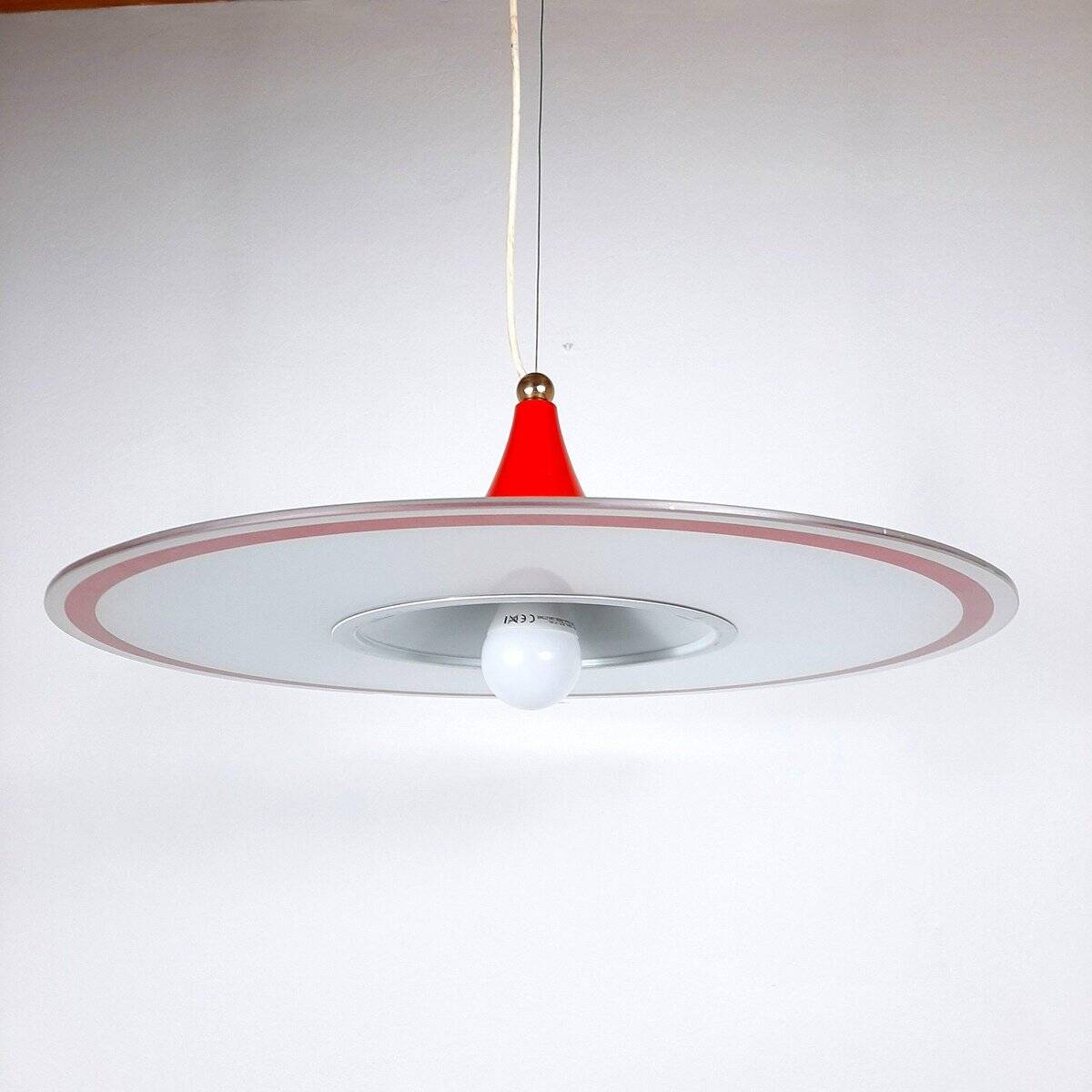 Red Suspension Mid-Century, Italy, 1960s