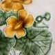 Set of 3 Small Barbotine Plates Villeroy & Boch Schramberg