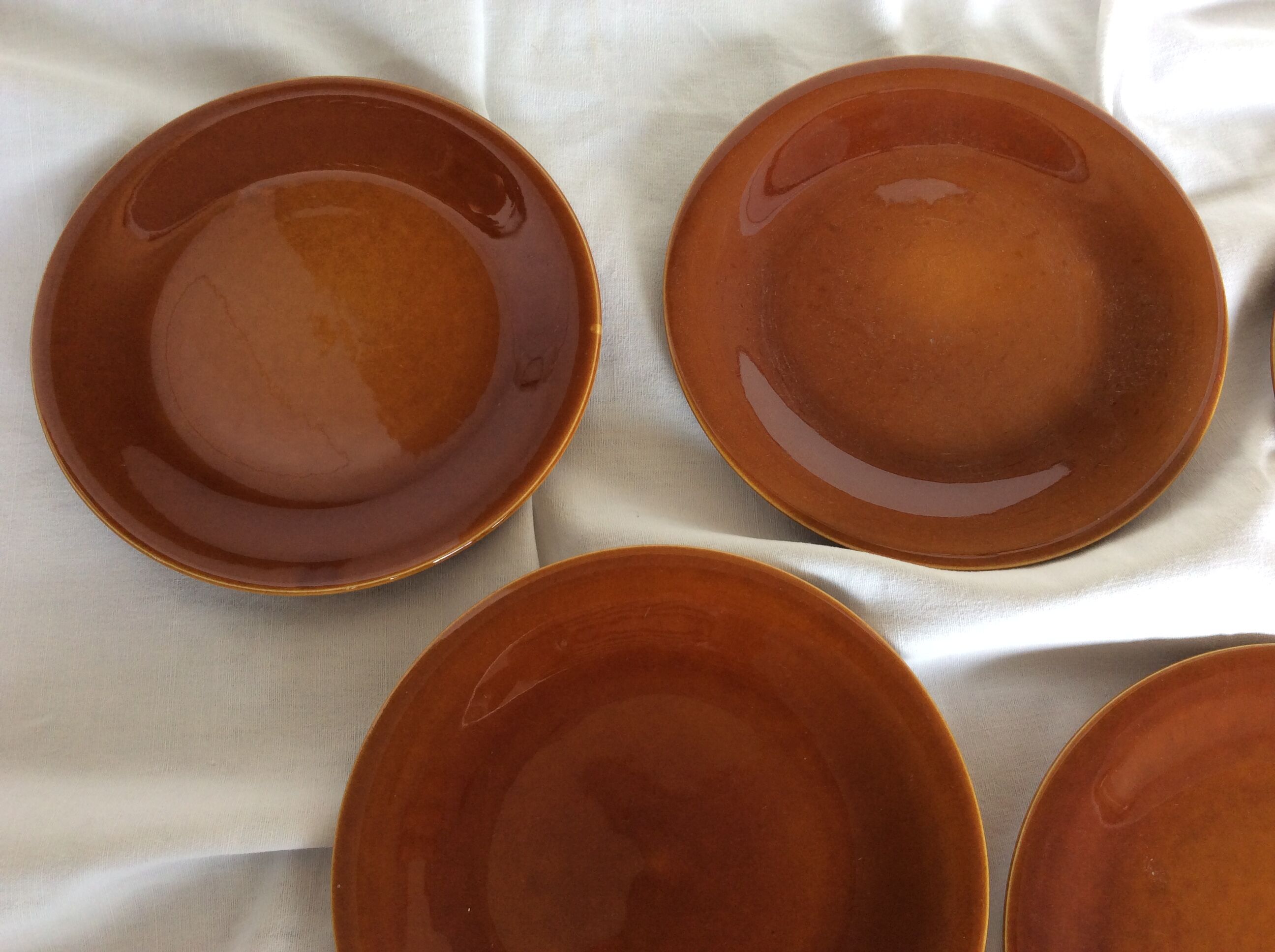 8 vintage dessert plates