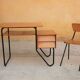 Bureau et chaise enfant vintage