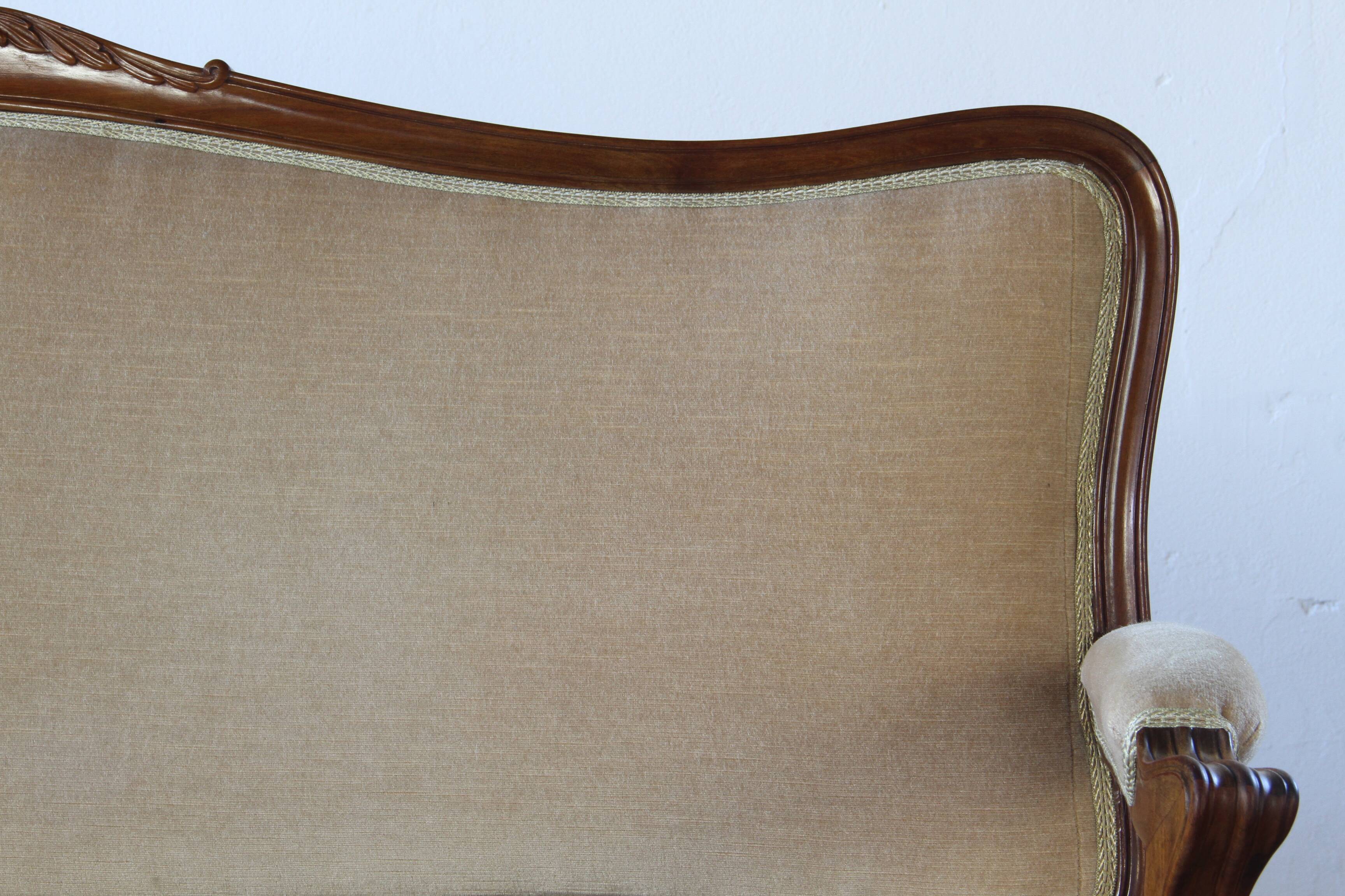 Antique Louis XV style 19th century Sofa, French