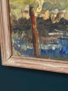 Danish Oil on Canvas Marsklandskap från Ribe” by Niels Mandrup Bruun