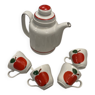 Vintage 70's teapot and cup set