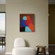A hug original painting on stretched canvas 65x54cm