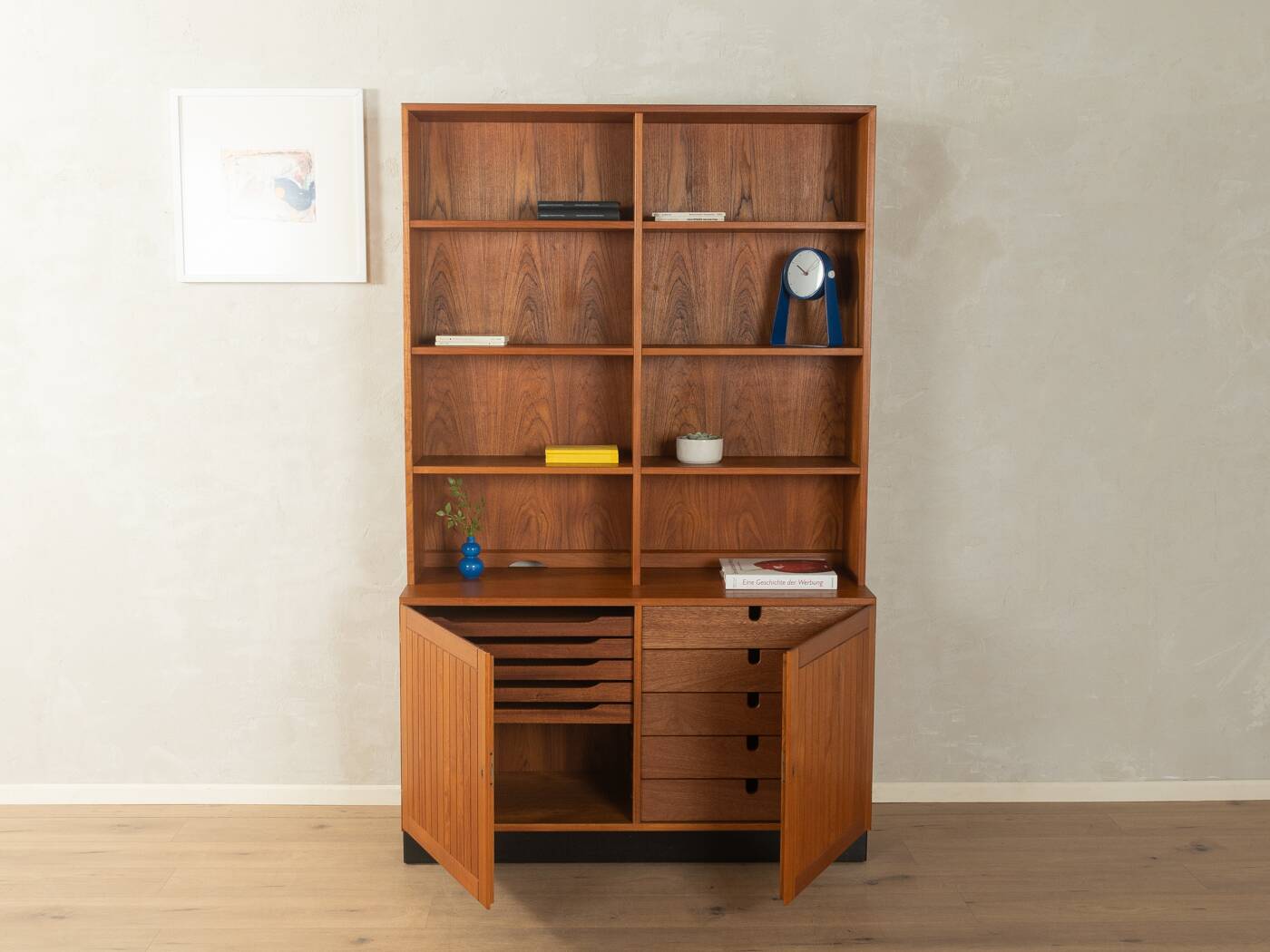 Classic two-piece sideboard from the 1960s by Poul Hundevad