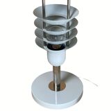 Pair danish scandinavian space age architectural table lamps