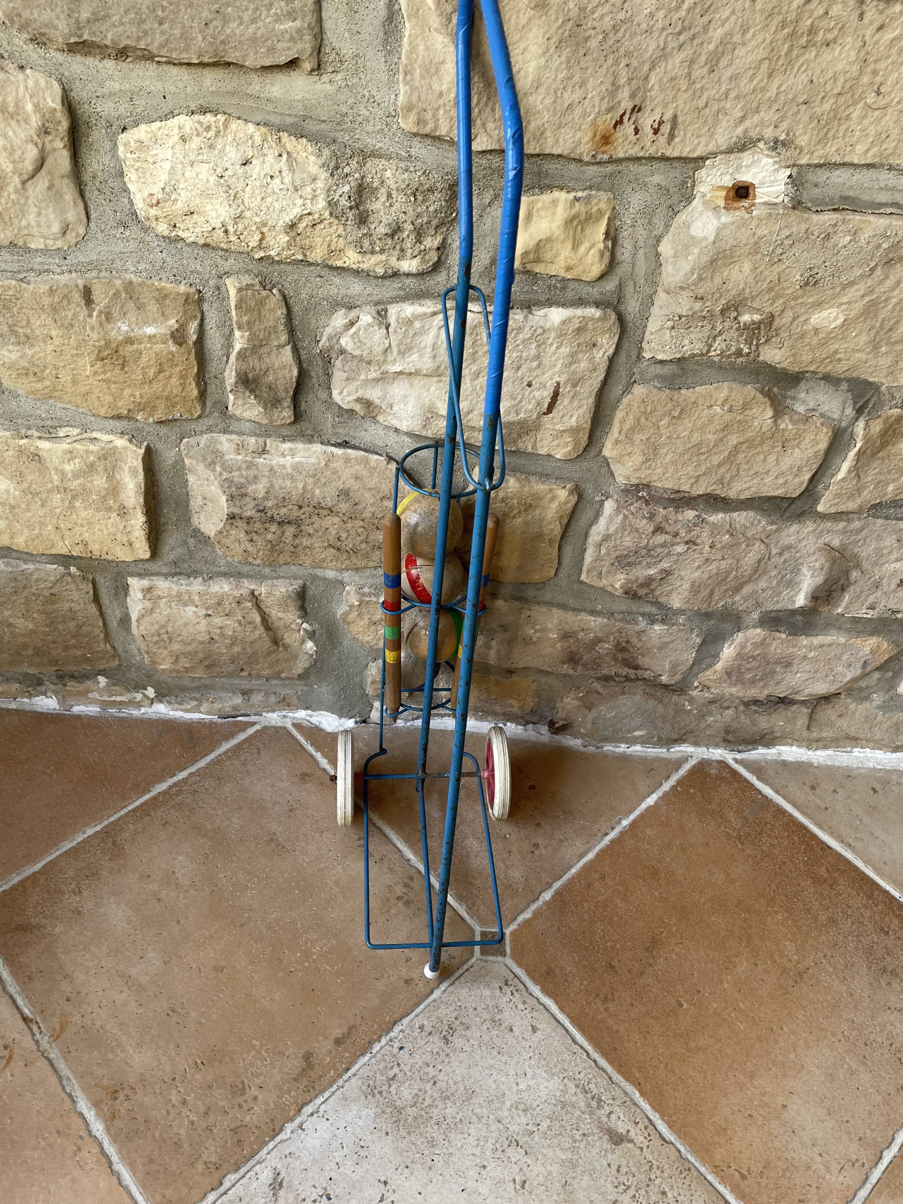 Complete and vintage croquet game