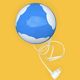 Vintage Skojig Ikea Mushroom Lamp – Cloud Blue – 90s