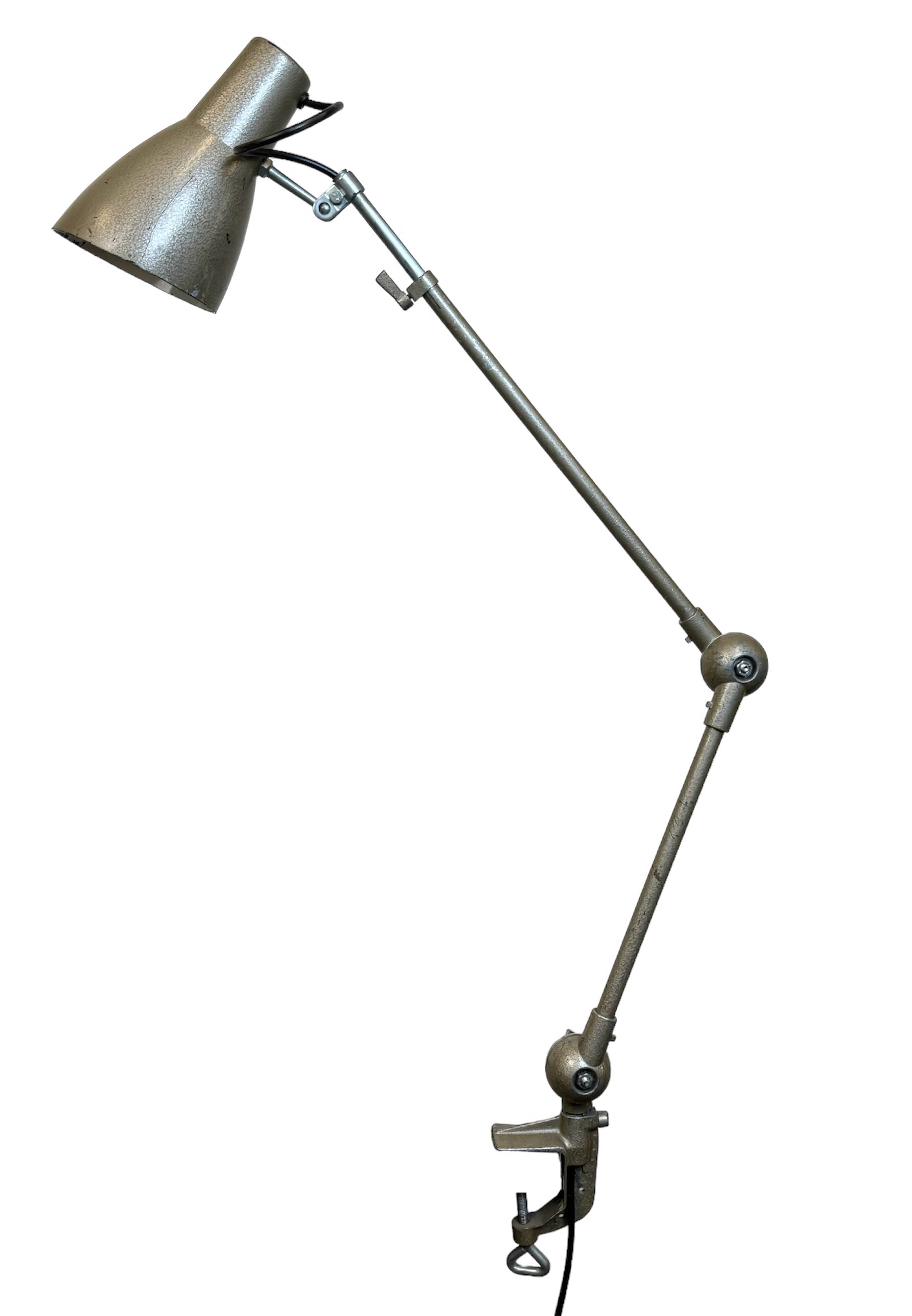 Vintage Grey French Adjustable Table Lamp, 1960s