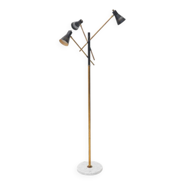 Lampadaire à 3 bras, années 1950