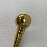 41cm Brass Stilnovo Style Theatre Wall Sconce Light, Italy 1950s