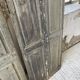 Trio of shutters louvers patina blue gray