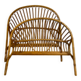 Lit corbeille rotin d’epoque pour sommier de largeur 90