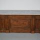 Antique Shop Counter / Kitchen Island in Dutch Pine and Marble, 19th Century
