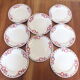+ Set 8 dessert plates Céranord - Saint Amand model Eglantines +