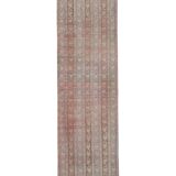 Vintage Turkish rug from Oushak, hand-woven 75x230 cm