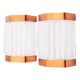 Scandinavian wall lights in copper and pressed glass