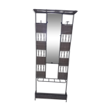 Metal and wicker coat holder