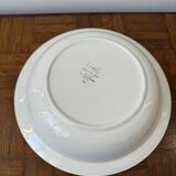 Plat Sarreguemines fabriqué en France et peint à la main