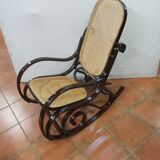Rocking-chair curved wooden