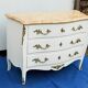 Chest of drawers style Louis XV cream