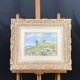 Watercolour landscape of Provence "the fort on the town", early 20th century.