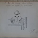 Indian ink drawing circa 1910