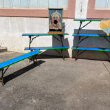 Set of 6 fairground benches