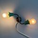 Small simple 2-headed brass wall light, 1950s, Italy.