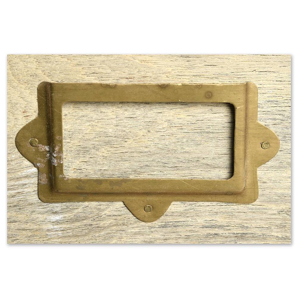 Old wooden sideboard with 18 drawers